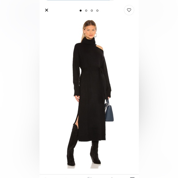 NWT Paige Raundi Black Sweater Dress XS/S - Picture 1 of 7